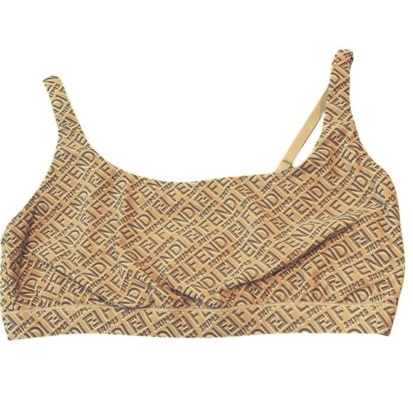 EUC - Fendi x Skims Bralette in "California" (tan/brown) color - Size XL - Picture 1 of 4